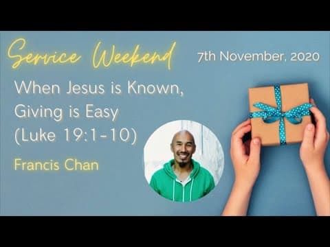 When Jesus is Known, Giving is Easy