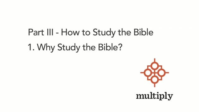 Why Study the Bible?